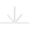 Ekena Millwork Saratoga Architectural Grade PVC Gable Bracket, 96"W x 56"H x 4"D x 4"F, 14/12 Pitch GBP096X56X0404SAR00 - alternate 4